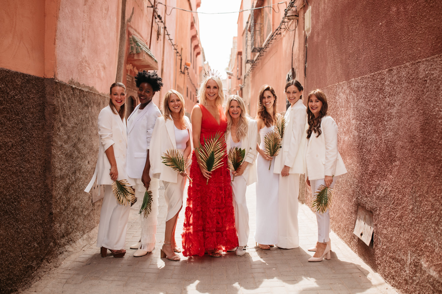Bridal party in Marrakesh