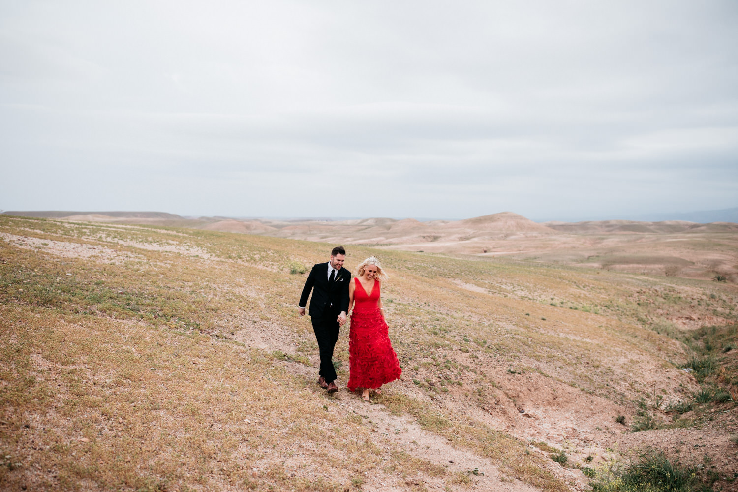 Couple getting married at Scarabeo Camp in Marrakesh