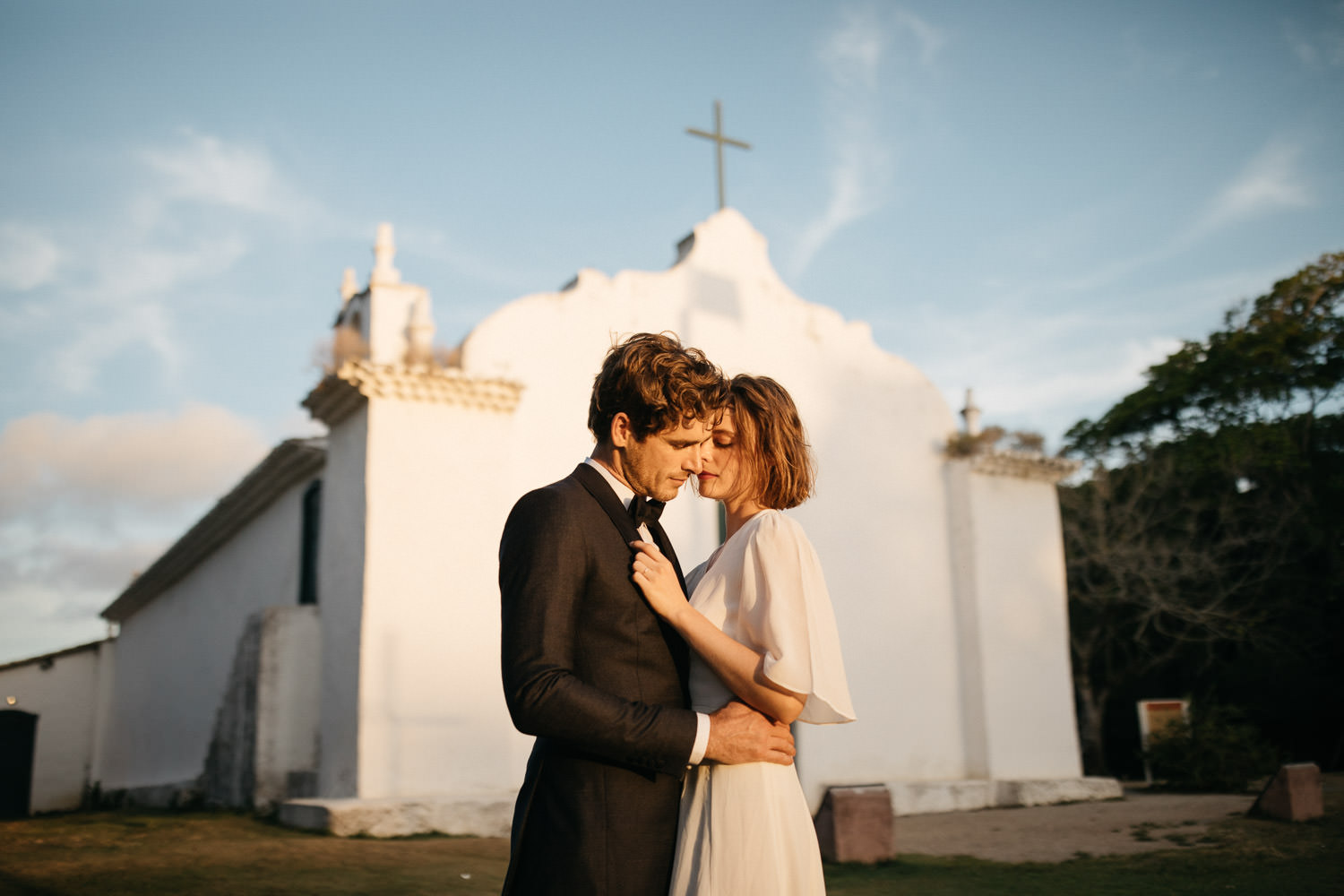 Couple during their wedding in Transcoso Brasil