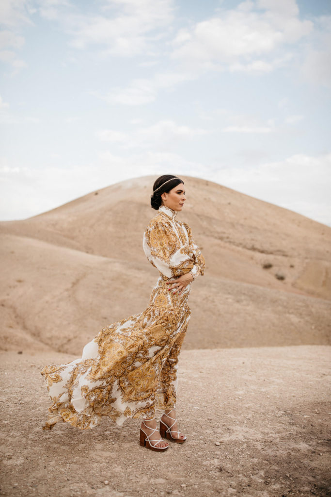 Bride in the Moroccan Desert 